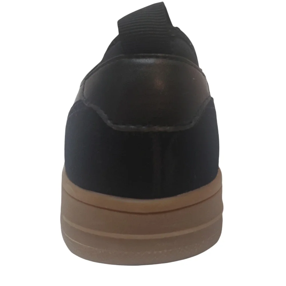 Bar III Men's Ventura Black Leather and Suede Sneakers Black - Picture 3 of 6